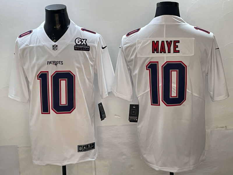Men 2026 New England Patriots #10 Maye white Nike Limited NFL Jersey 0815001